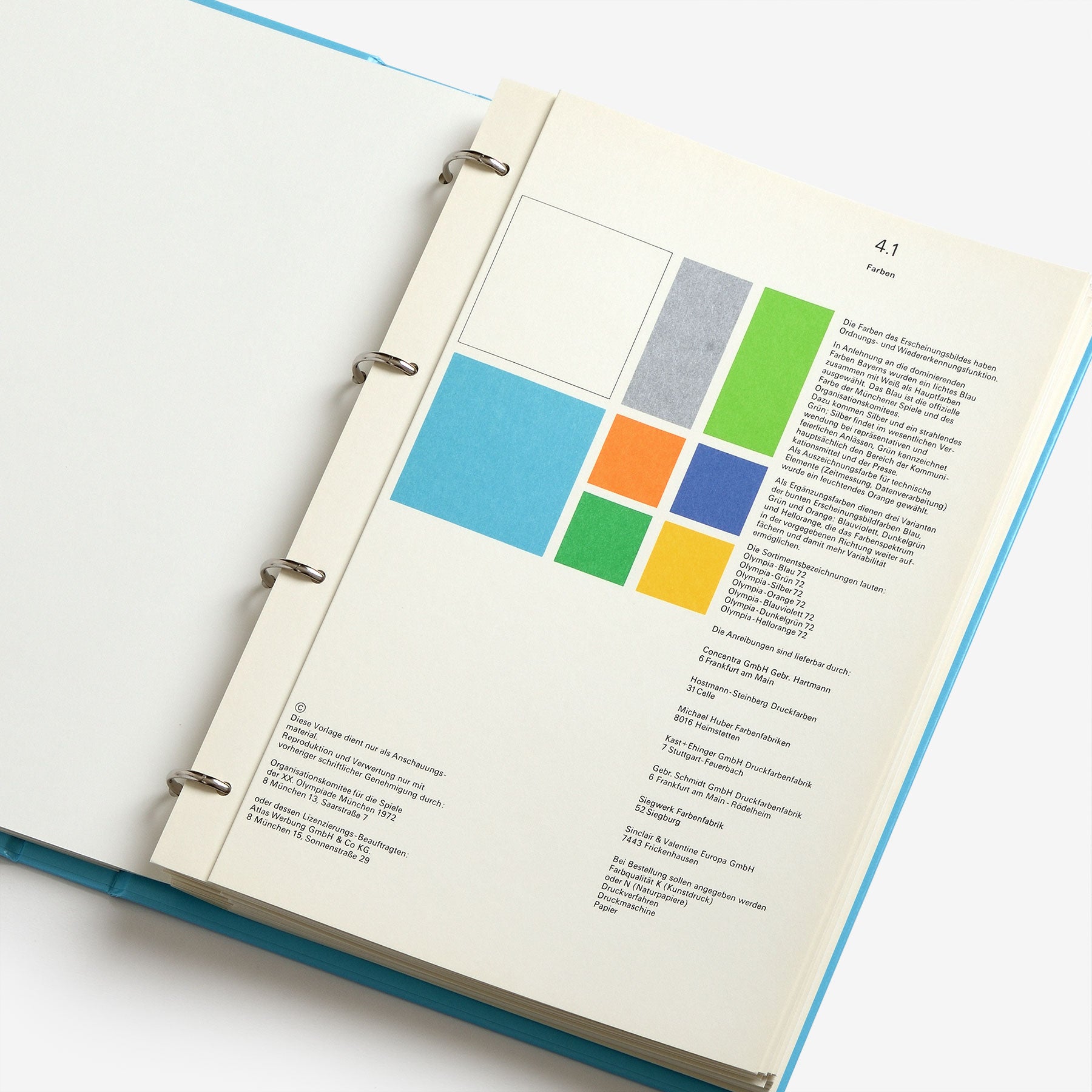 Guidelines and Standards for the Visual Design: The Games of the XX Olympiad Munich 1972